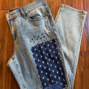 Juliette Patchwork Skinny jeans women’s 10